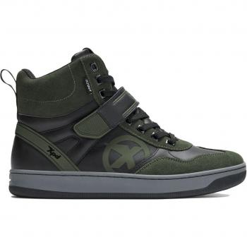 XPD Moto Pro H2Out Chaussures Imperméables Noir Vert Taille 47