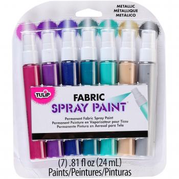 I Love To Create Tulip Mini Fabric Spray Paint Metallic 7pcs