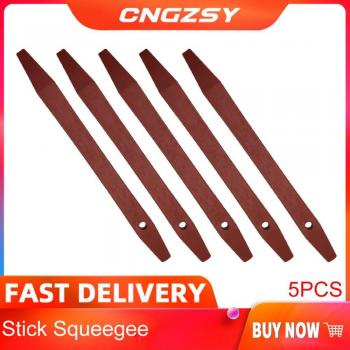 Red Strip Vinyl Sticker Tools Bundle – 5 Pieces, Squeegee & Scraper for Car Wraps (Model 5A92)
