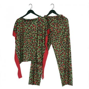 S9035 African Print T-Shirt and Pants Suit for Women