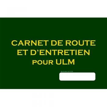 Carnet de route et d'entretien pour ulm