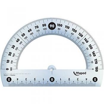 Rapporteur Maped 12 cm en plastique 180°