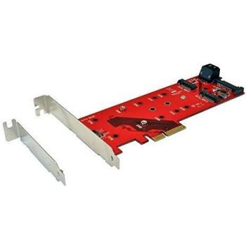 Exsys PCIe x4 Dual SATA M.2 NFGG & Einzel PCIe M.2 NGFF mit LP‑Bügel [EX-3660]