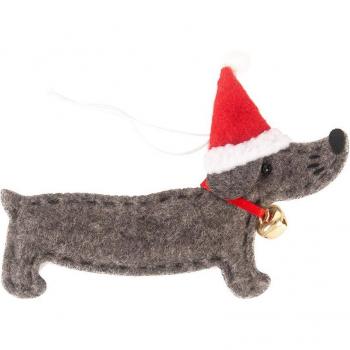 Atractivo Adorno Salchicha para Árbol de Navidad