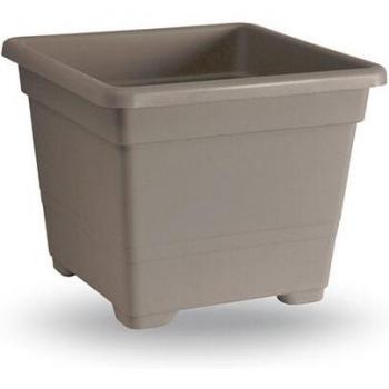 Vaso Quadrato Eco Avana 22 cm 60% Riciclabile