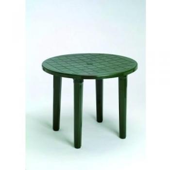 Mesa resina redonda 90 cm verde 4024v