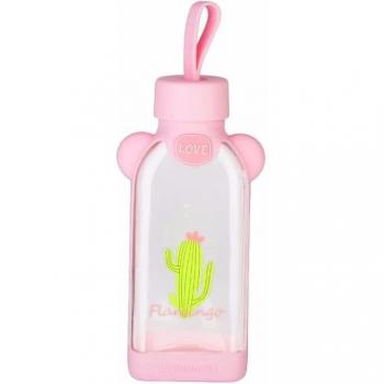 Botella de Agua de Vidrio 350 ml Respetuosa con el Medio Ambiente