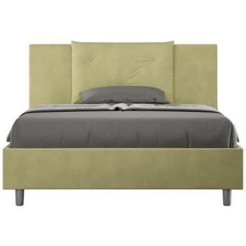 Cama Appia 150×190 con Base Verde y Taza Integrada para Té