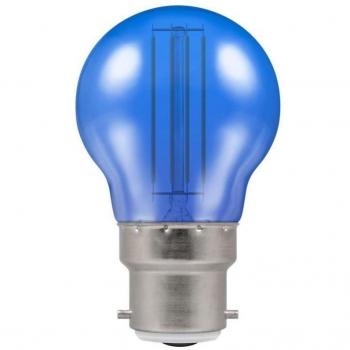 Crompton LED Golfball 4.5W B22 Harlequin IP65 Blue Translucent