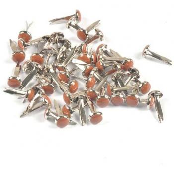 Perles décoratives métalliques 6.5x14mm, 50 pièces, pour artisanat et scrapbooking C1516