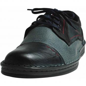 Blauer KRISBUT Herrenhalbschuh, Größe 45, Modell 4990‑2‑1