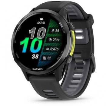 Forerunner 970 GPS Smartwatch – Carbon Grey DLC Titanium with Black Case & Whitestone Band (Unisex)