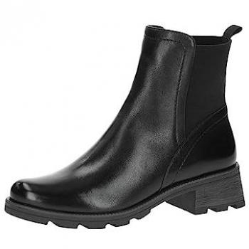 Caprice Talon Bloc Noir en cuir – Pointure 38.5 – Femme