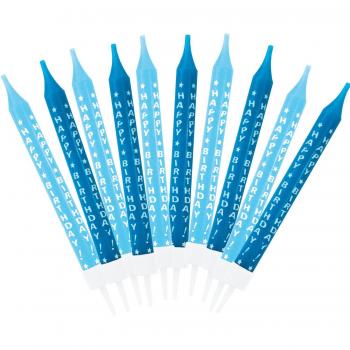 Riethmüller – 10 blaue Geburtstagskerzen für Jungen