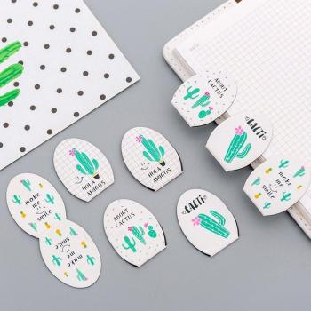 Cute Cactus Magnetic Bookmarks