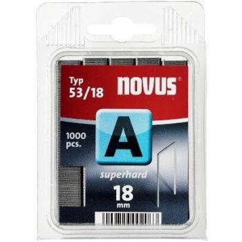 Novus Feindrahtklammern 18 mm, Typ A53, 1000 Stück, superhart