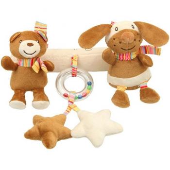 Clochette à main Ours et Lapin pour bébé
