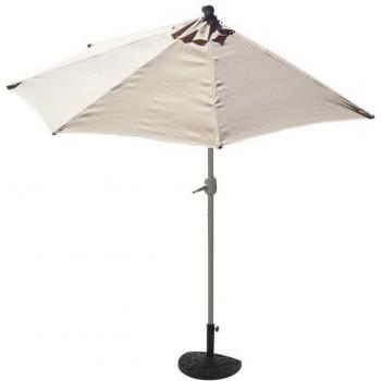 Sonnenschutzschirm Lorca, halbrund, 270cm, mit Ständer