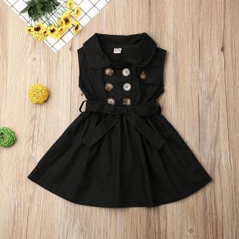 Vestido de Primavera para Bebés y Niñas Pequeñas, Sin Mangas, Algodón, Tallas 12 meses a 6 años
