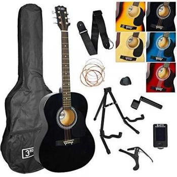 3rd Avenue Full Size Acoustic Guitar Premium Pack