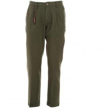 Green Chino Trousers for Men