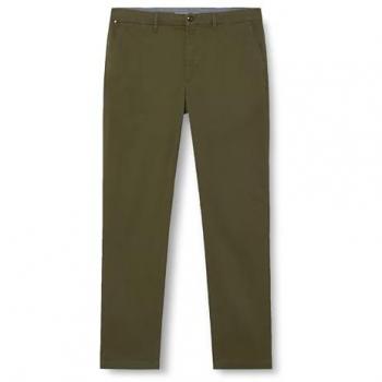 Olive-Struktur-Straight Leg Chinos vom Brand DENTON – Größe 38/36 (Herren)
