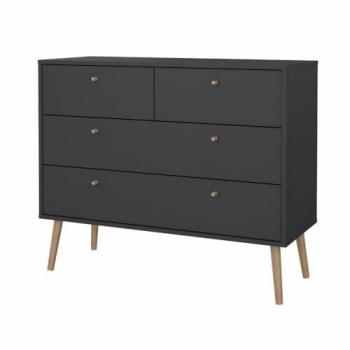 Andas Kommode Bodo, Aufbewahrung, Schubladenschrank, 4 Schubladen, B: 99 cm