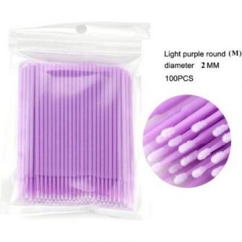 Pack 100 Pcs Microbrosses – Brosse Individuelle pour Cils