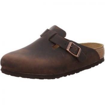 Birkenstock Boston Sabots Nubuck Huile Marron