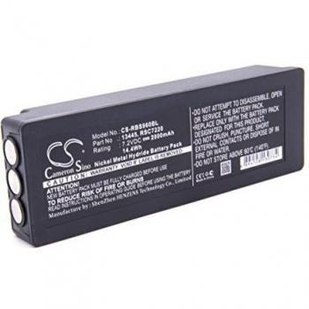 Batterie longue durée vhbw NiMH 2000mAh (7.2V) pour télécommande de Grue Remote Control Scanreco 960