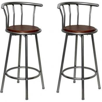 Sonata Bar Stools 2 pcs, Coffee, Steel