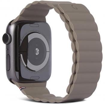 Decoded Silikon Traction Strap Lite Dunkel Taupe 38-40mm für Apple Watch