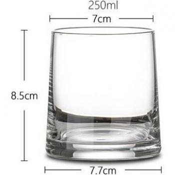 Golden Rimmed Whiskey Glass