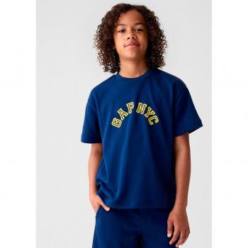 T-shirt blu per bambini GAP NYC