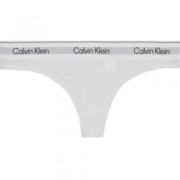 Tanga individual mujer CALVIN KNIGHT en blanco puro