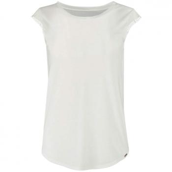 Skiny Damen Sleep & Dream Shirt Kurzarm Schlafanzugoberteil, Elfenbein