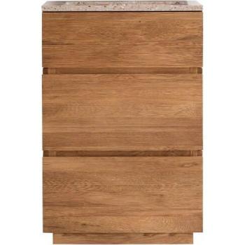 Tikamoon Badmöbel Karl Eiche und Terrazzo 60 cm