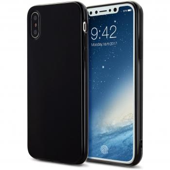 Cover di silicone sottilissimo per iPhone X con antiurto di gomma flessibile e morbida