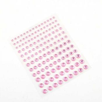 1 Sheet of Colorful Self-Adhesive Rhinestone Stickers for DIY Jewelry and Makeup