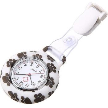 Reloj de silicona para enfermeras con diseño floral