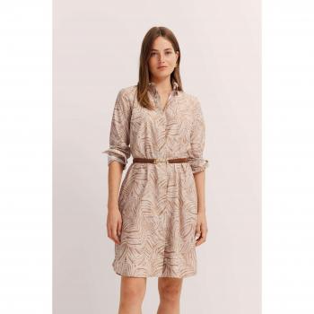Bugatti Hemdblusenkleid, grafischer Print in Beige