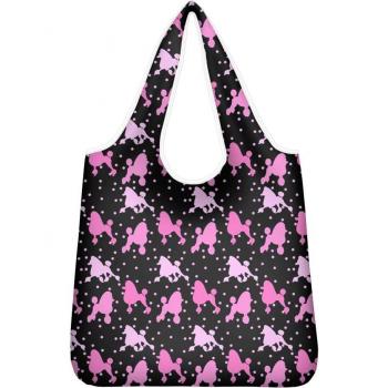 Eco-Friendly Poodle Print Shopping Carrier