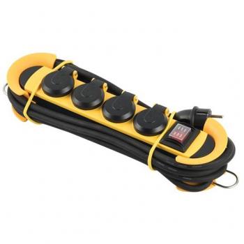 Perel PowerHub 4 ports Schuko gestion câbles