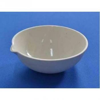 10pcs 50ml Spouted Round Bottom Porcelain Evaporating Dishes