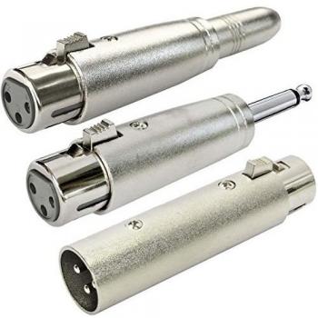 Keepdrum XLR-F XLR-M 6,3mm Audio-Adapter Set