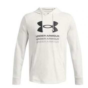 Under Armour UA Rival Terry Moletom Gráfico Branco