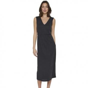 Vila Vestito a Manica Zero Midi Modala Nero 2XL