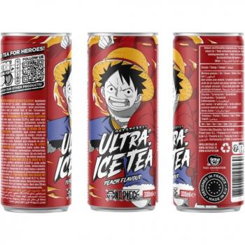 Luffy’s Peach Chill – Canette Ultra Ice Tea 33 cl