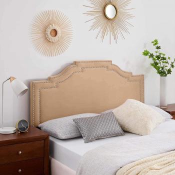 Single Bed 26 Strutted Headboard with Mink Plush by Enrico