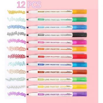 Double Line Outline Markers